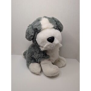 Old English Sheepdog Plush Grey White Shaggy Stuffed Animal Dog 12 Inch